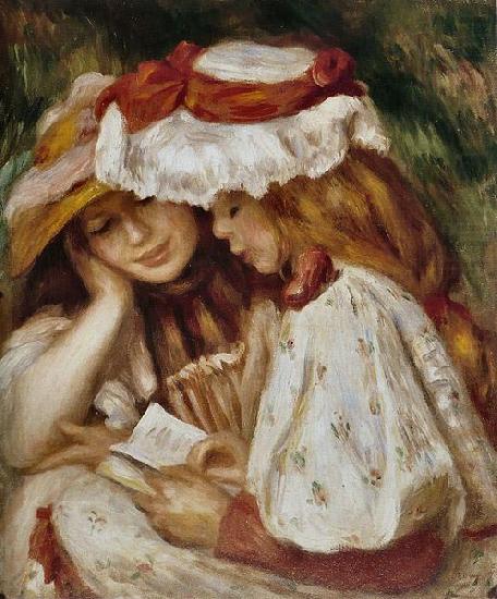 Pierre-Auguste Renoir Jeunes Filles lisant china oil painting image